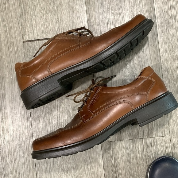 ECCO Helsinki Lace‎ Up Brown Leather Oxfords size 11 main image 8